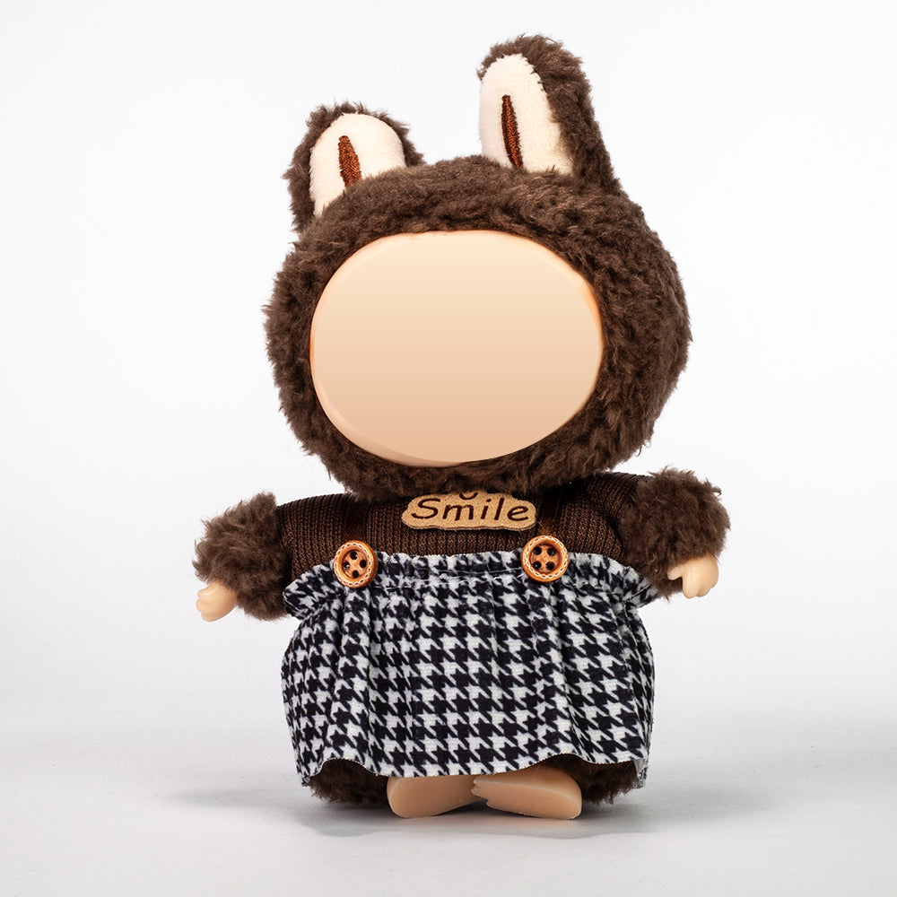 Plaid Skirt Outfit for Collectible Figures