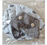 Labubu clothes, "beige flowers"