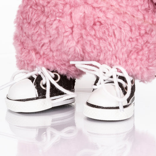 Black Training Shoes for Collectible Figures