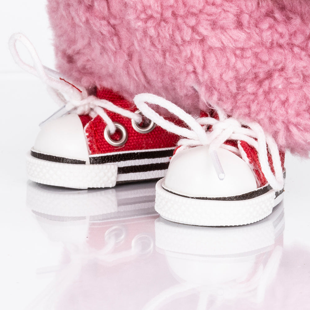 Red Training Shoes for Collectible Figures