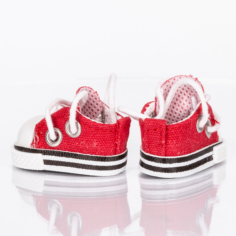 Red Training Shoes for Collectible Figures