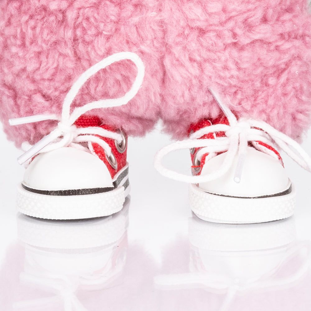 Red Training Shoes for Collectible Figures