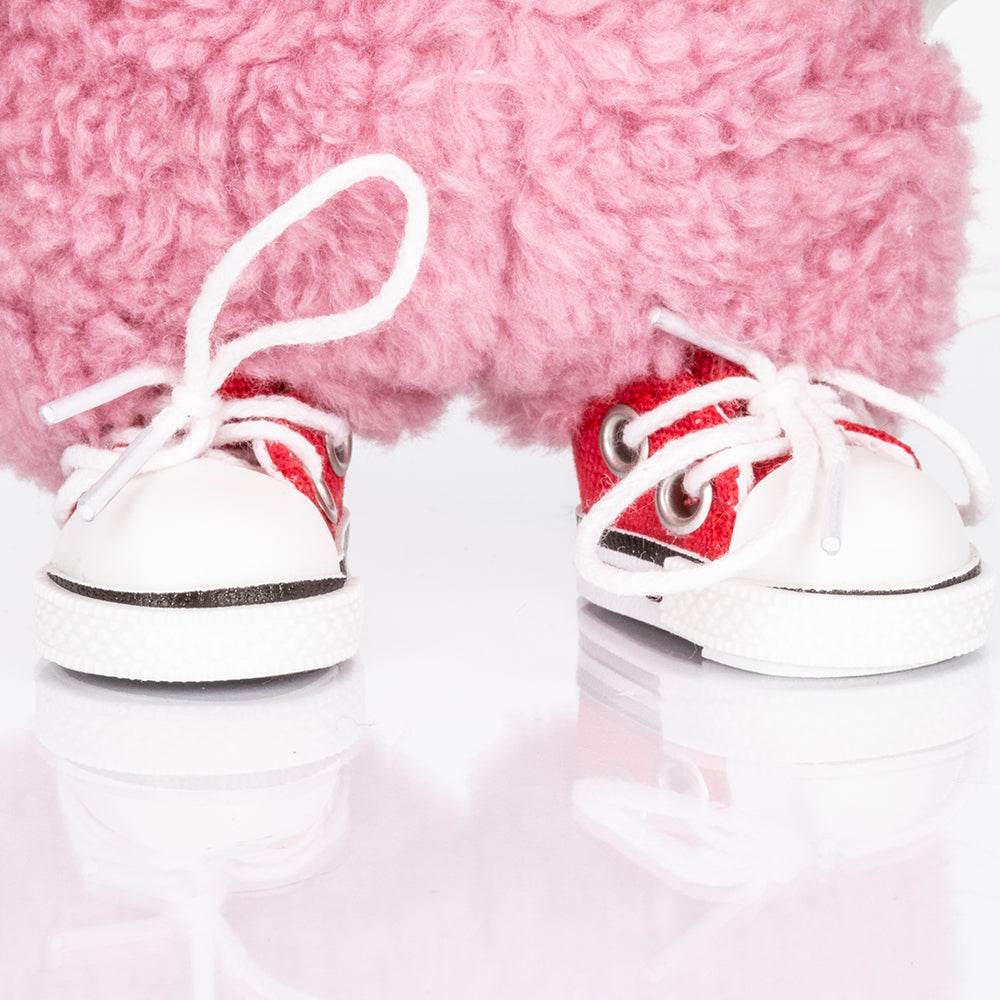 Red Training Shoes for Collectible Figures